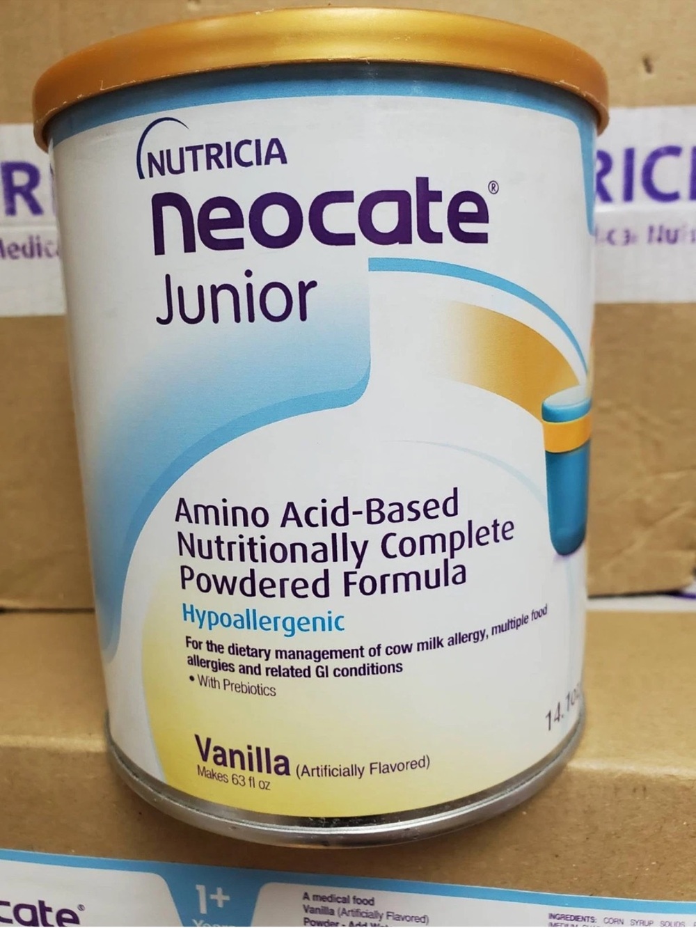 Nutricia Neocate Junior Vanilla Amino Acid-Based Formula 3 cans-Expires 9-18-26